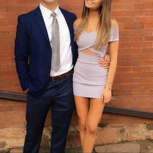 Misguided wrap cut out body con dress- XS